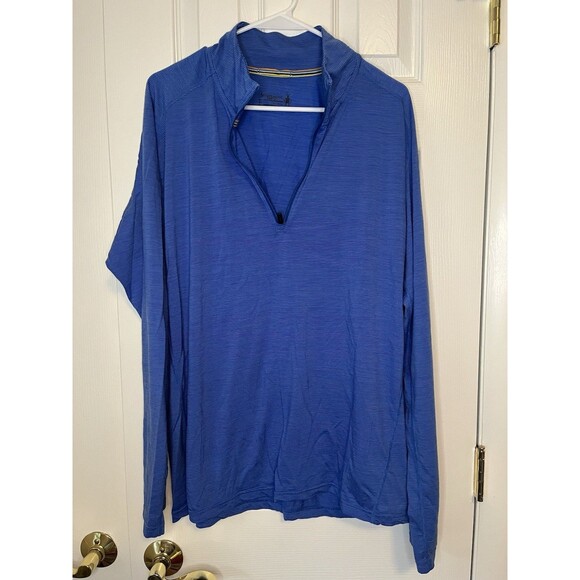 Smartwool Men’s Blue Quarter Zip Size XL - Picture 1 of 6